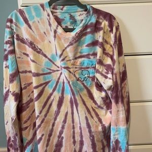 Women’s Ivory Ella Long Sleeve Tie-dye shirt